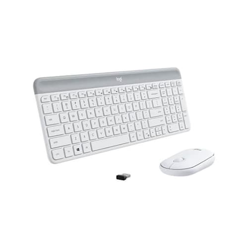 Logitech MK470 Slim Wireless Keyboard and Mouse Combo, Off-White Logitech MK470 Slim Wireless Keyboard and Mouse Combo, Off-White