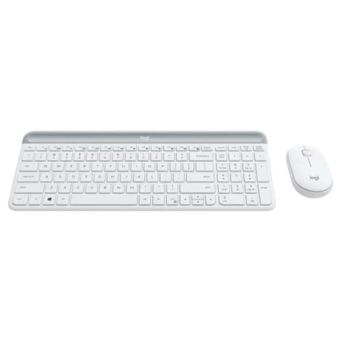 Logitech MK470 Slim Wireless Keyboard and Mouse Combo, Off-White Logitech MK470 Slim Wireless Keyboard and Mouse Combo, Off-White