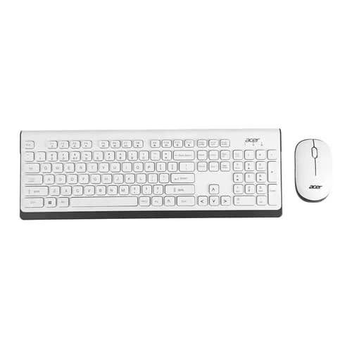 Acer Wireless White Keyboard and Mouse Combo