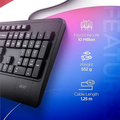 Acer Wired Keyboard and Mouse Combo