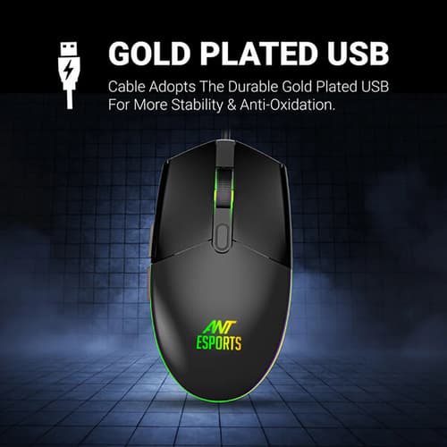 Ant Esports KM1650 Pro Gaming Keyboard and Mouse Combo (Black)