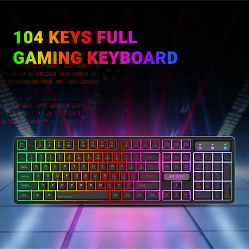 Ant Esports KM1650 Pro Gaming Keyboard and Mouse Combo (Black)
