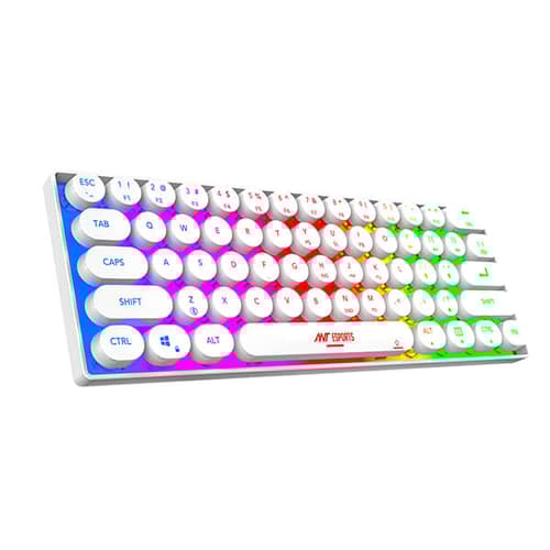 Ant Esports MK1500 Mini Retro Wireless Gaming Keyboard Membrane Switches