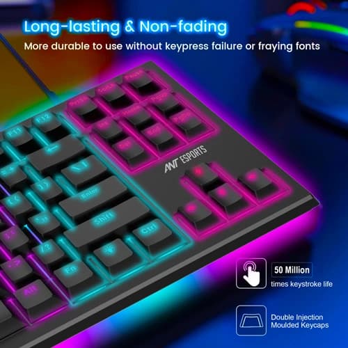 Ant Esports MK1800 TKL Gaming Keyboard with Blue Switches