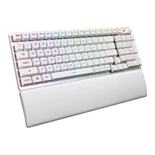 Asus ROG Strix Scope II 96 RX Wireless White Keyboard with Red Switches