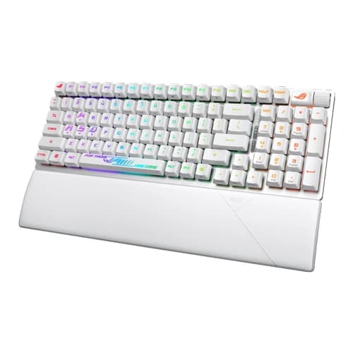 Asus ROG Strix Scope II 96 RX Wireless White Keyboard with Red Switches