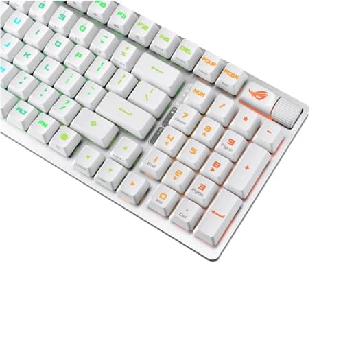 Asus ROG Strix Scope II 96 RX Wireless White Keyboard with Red Switches