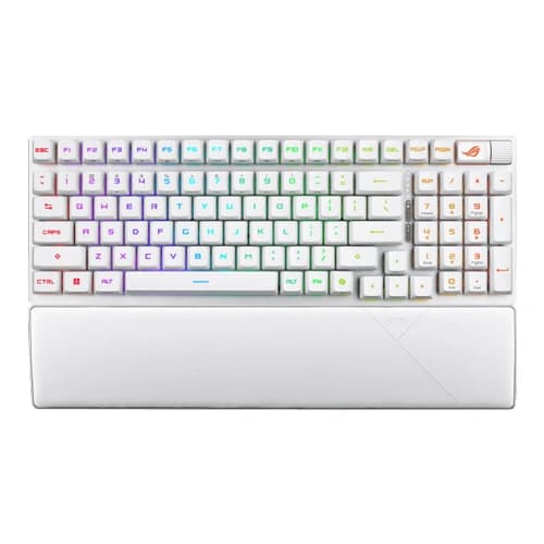 Asus ROG Strix Scope II 96 RX Wireless White Keyboard with Red Switches