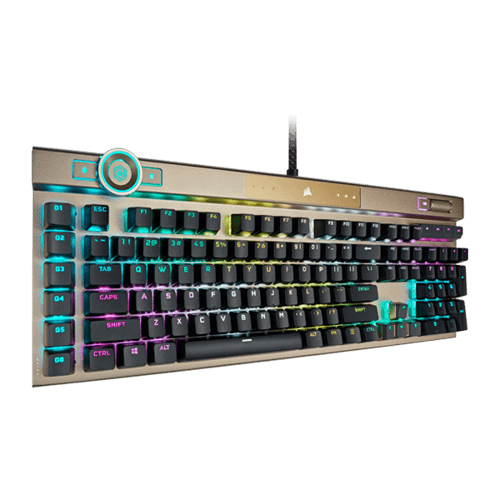 Corsair K100 RGB Optical-Mechanical Gaming Keyboard with OPX Switches (Midnight Gold)