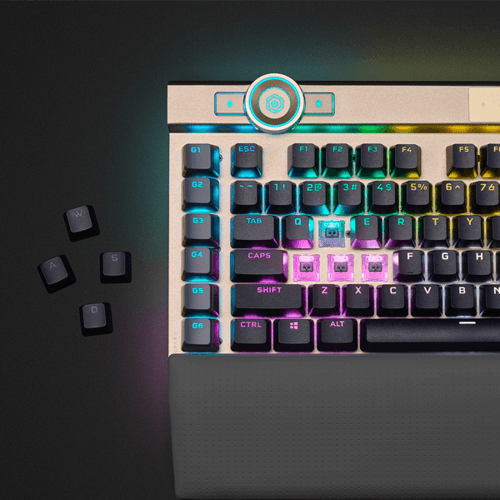 Corsair K100 RGB Optical-Mechanical Gaming Keyboard with OPX Switches (Midnight Gold)