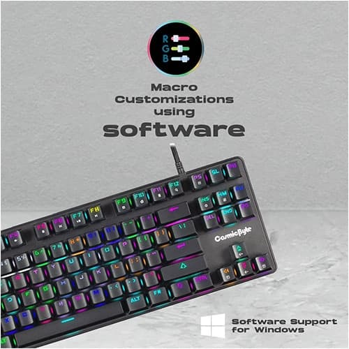 Cosmic Byte CB-GK-18 Firefly TKL RGB Mechanical Keyboard