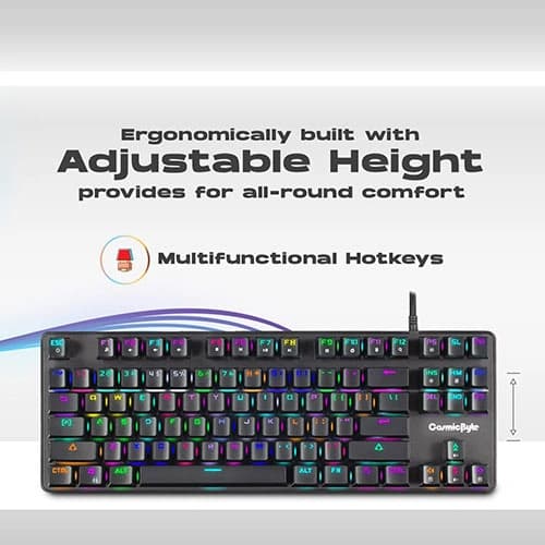 Cosmic Byte CB-GK-18 Firefly TKL RGB Mechanical Keyboard