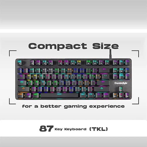 Cosmic Byte CB-GK-18 Firefly TKL RGB Mechanical Keyboard