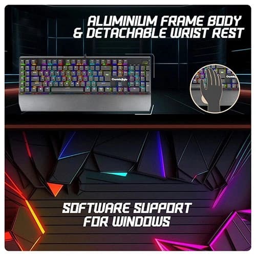 Cosmic Byte CB-GK-24 Equinox Alturas Mechanical Keyboard with Blue Switches
