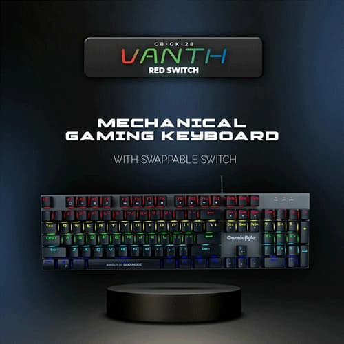 Cosmic Byte CB-GK-28 Vanth Mechanical Gaming Keyboard with Red Switches