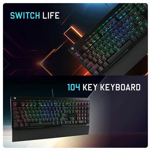 Cosmic Byte CB-GK-29 Eye Pro Per Key RGB Mechanical Keyboard