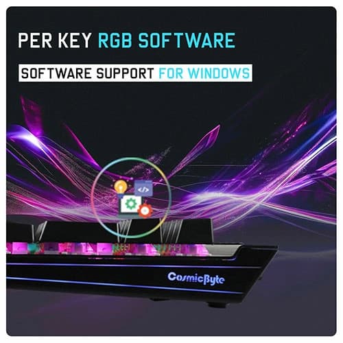 Cosmic Byte CB-GK-29 Eye Pro Per Key RGB Mechanical Keyboard