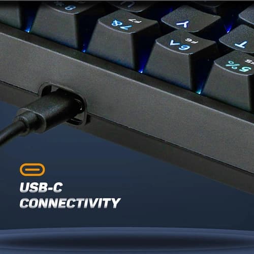 Cosmic Byte CB-GK-33 Astra Wired and Bluetooth Keyboard with Blue Switches