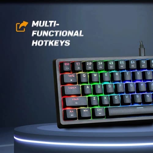 Cosmic Byte CB-GK-33 Astra Wired and Bluetooth Keyboard with Blue Switches