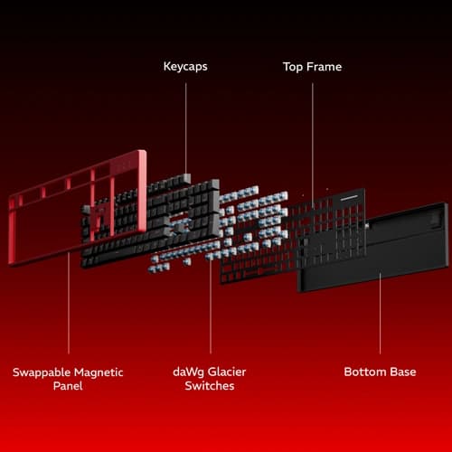 Dawg HighKEY 685 RGB Keyboard with Blue Glacier Switches