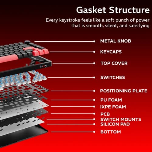 Dawg HighKEY 718 Wireless RGB Keyboard With Blue Tactile Switches