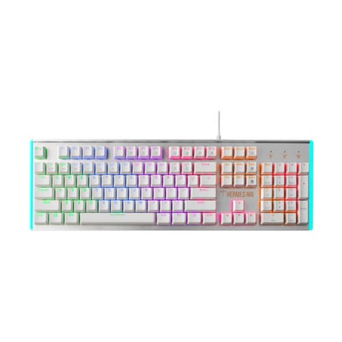 Gamdias Hermes M6 Mechanical Gaming Keyboard Blue Switch (White)
