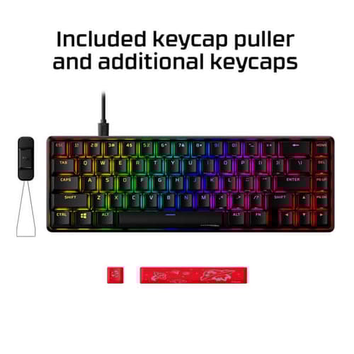 Hyperx Alloy Origins 65 Percent Mechanical Gaming Keyboard with Red Switches