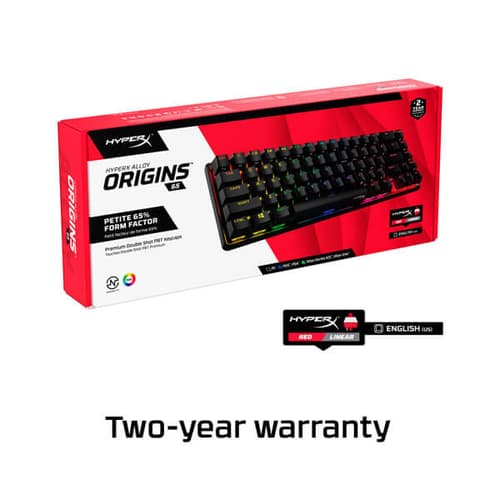 Hyperx Alloy Origins 65 Percent Mechanical Gaming Keyboard with Red Switches