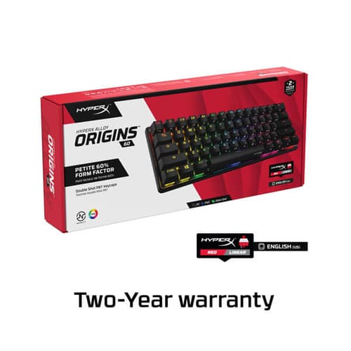 HyperX Alloy Origins 60 Mechanical Gaming Keyboard (Red Linear Switches)