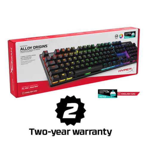HyperX Alloy Origins Mechanical Gaming Keyboard - Aqua Tactile Switches