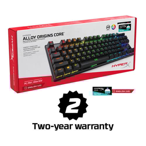 HyperX Alloy Origins Core Mechanical Gaming Keyboard (Aqua Tactile Switches)