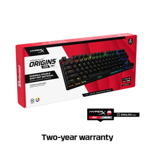 HyperX Alloy Origins Core PBT Mechanical Gaming Keyboard (Red Linear Switches)