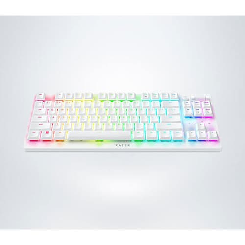 Razer DeathStalker V2 Pro Tenkeyless Wireless Gaming Keyboard Low-Profile Linear Optical Red Switches (White)