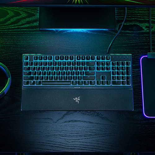 Razer Ornata V3 X Low Profile Gaming Keyboard with RGB Chroma Lighting