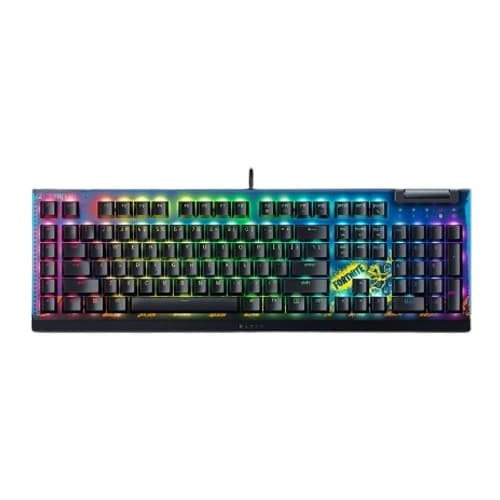 Razer BlackWidow V4 X Fortnite Edition Gaming Keyboard with Yellow Switches