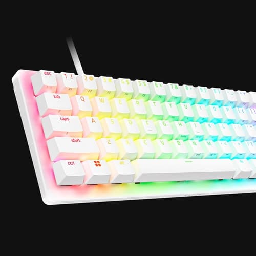Razer Huntsman V3 Pro Mini 60 Percent Analog Optical White Gaming Keyboard
