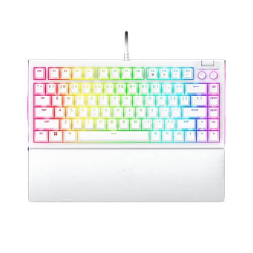Razer BlackWidow V4 75 Percent White Mechanical Gaming Keyboard