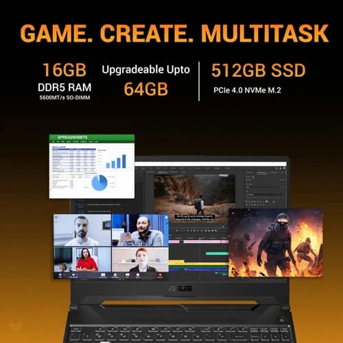 Asus TUF Gaming A15 FA506NCG-HN200WS Laptop (AMD Ryzen 7 7445HS/RTX 3050 4GB GDDR6)
