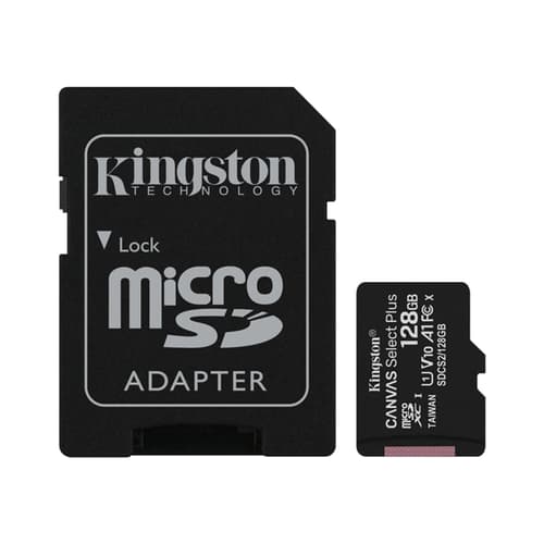 Kingston Canvas Select Plus microSD Memory Card 128GB with Adapter