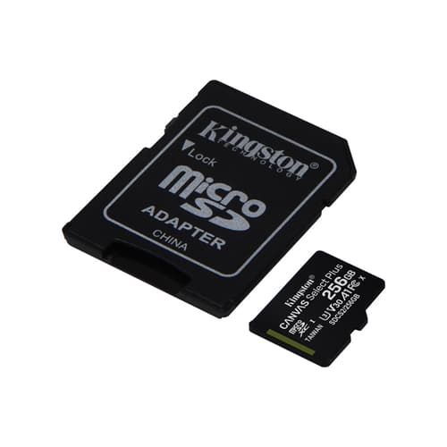 Kingston Canvas Select Plus microSD Memory Card 256GB with Adapter