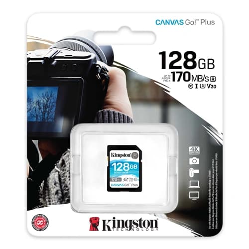 Kingston Canvas Go! Plus 128GB SD Memory Card
