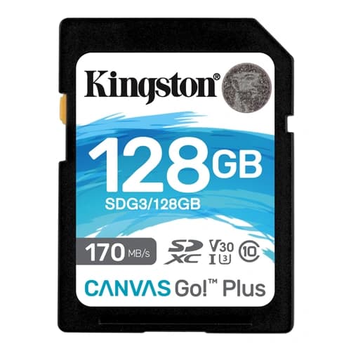 Kingston Canvas Go! Plus 128GB SD Memory Card