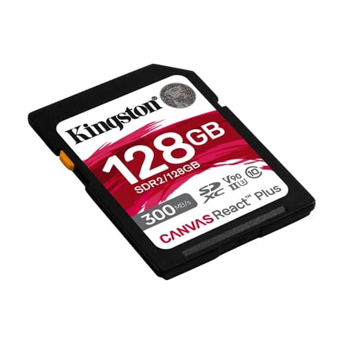 Kingston Canvas React Plus V90 128GB SD Memory Card