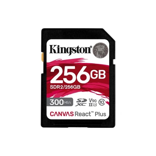 Kingston Canvas React Plus V90 256GB SD Memory Card