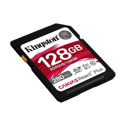 Kingston Canvas React Plus V60 128GB SD Memory Card