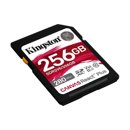 Kingston Canvas React Plus V60 256GB SD Memory Card
