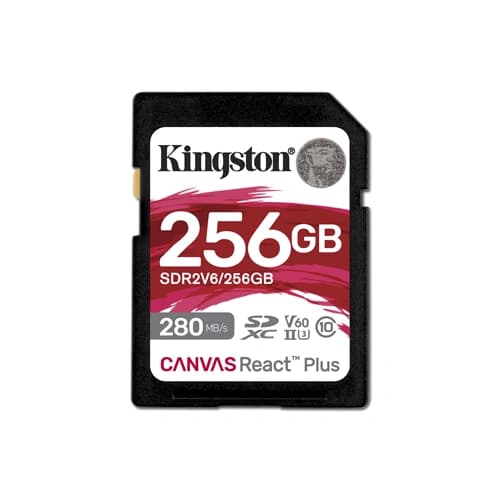 Kingston Canvas React Plus V60 256GB SD Memory Card
