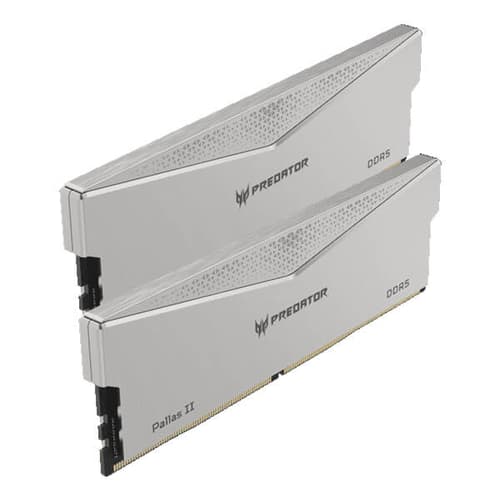 Acer Predator Pallas II Silver 64GB (32GBx2) 6000MHz DDR5 RAM Acer Predator Pallas II Silver 64GB (32GBx2) 6000MHz DDR5 RAM