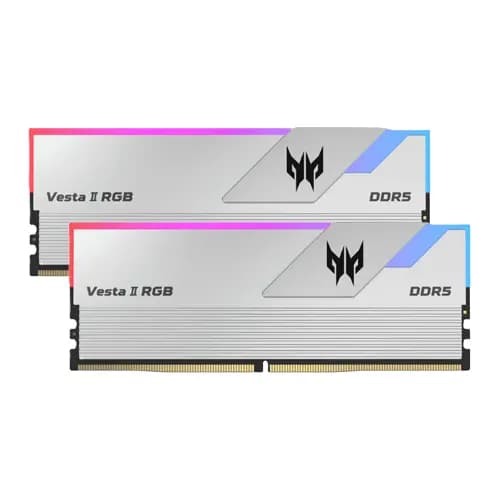 Acer Predator Vesta II RGB 64GB (32GBx2) 6000MHz CL32 DDR5 Silver RAM