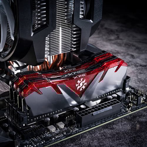 Adata XPG Gammix D30 16GB (16GBx1) DDR4 3000MHz Desktop RAM (Red)